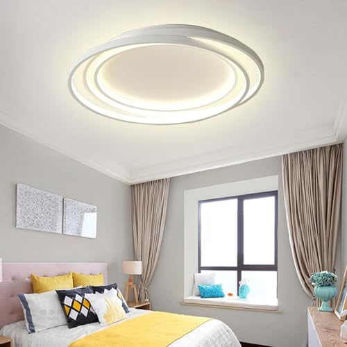 Lustre moderne dimmable avec télécommande pour grand éclairage plafond