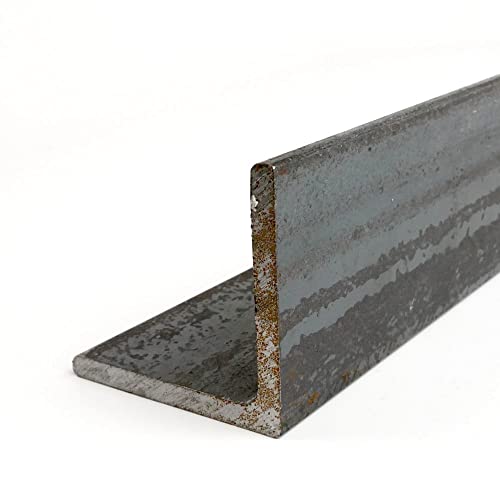 A36 Steel Angle, Unpolished (Mill) Finish, ASTM A36, Equal Leg Length, Rounded Corners, 1-1/4" Leg Lengths, 0.125" Wall Thickness, 48" Length, OnlineMetals