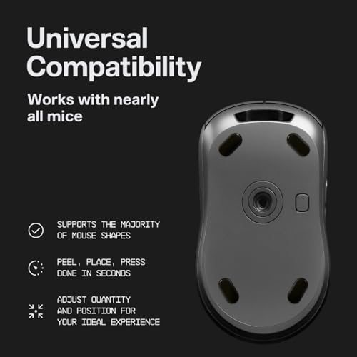 Image of Wallhack PTFE Pill Mouse Skates | Premium Universal Skates for Gaming Mice | Ultra-Smooth Glide on Cloth & Glass Pads | Customize Speed & Control | Fast, Easy to Apply | Yellow
