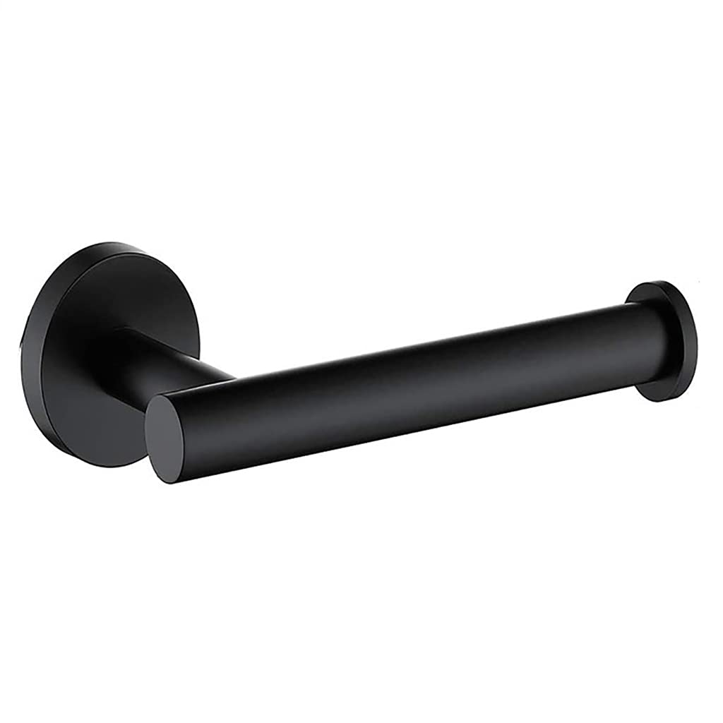 Wall Mount Brushed Toilet Paper Holder, Stainless Steel SUS304 Toilet Roll Holder Simple Recessed Screw Rustproof Toilet Paper Roll Holder (B)