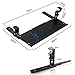 V3VOGUE Under Desk Keyboard Tray with C-Clamp Easy to Fix - All Metal Material Black/White, for Wrist Rests, Desk Extender, Keyboard Extension, Drawer, Ergonomic Arm Rests Support Bracket