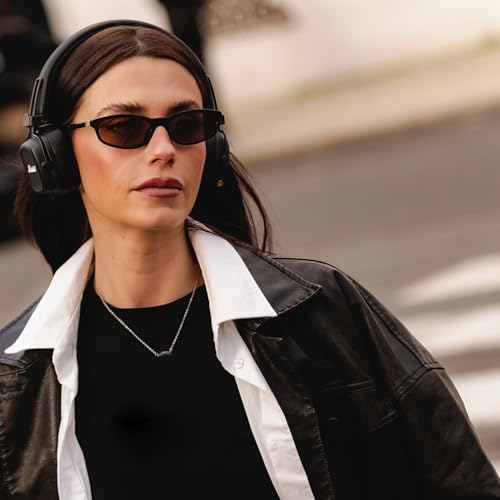 Retro Semi Oval Sunglasses for Women Men Trendy Small Narrow Rectangular 90s Glasses Vintage Brown Rectangle Shades4