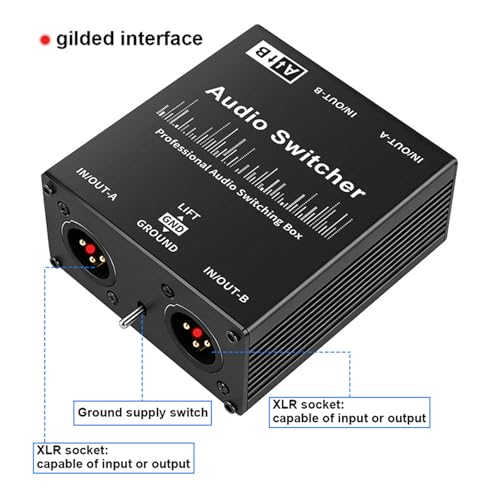 Conmutador de sonido pasivo analgico para microfonos y dispositivos de comunicacion 7