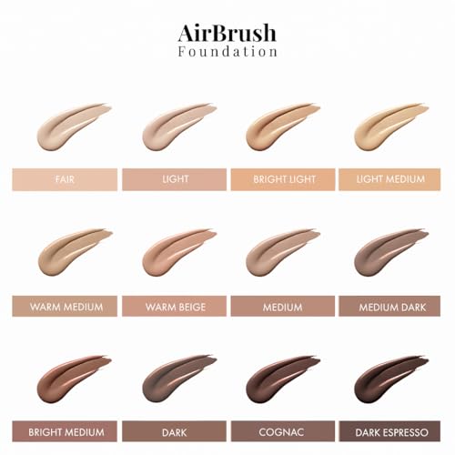 Jerome Alexander JA2PCAF Magicminerals Airbrush Foundation By Jerome Alexander – 2Pc Set With Airbrush Foundation And Kabuki Brush - Spray Makeup With Anti-Aging Ingredients For Smooth Radiant Skin - Light thumb #4