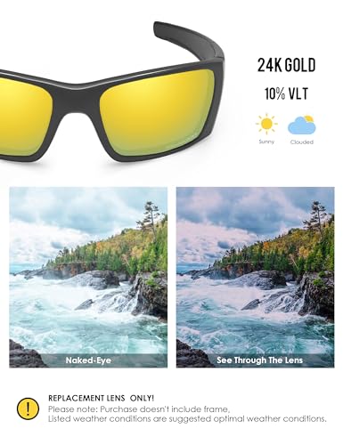 Image of BLAZERBUCK Anti-salt Polarized Replacement Lenses for Oakley Fuel Cell OO9096 Sunglass