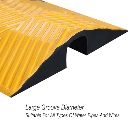 Ralentisseur en caoutchouc et rampe de protection de câbles modulaire Taille 1