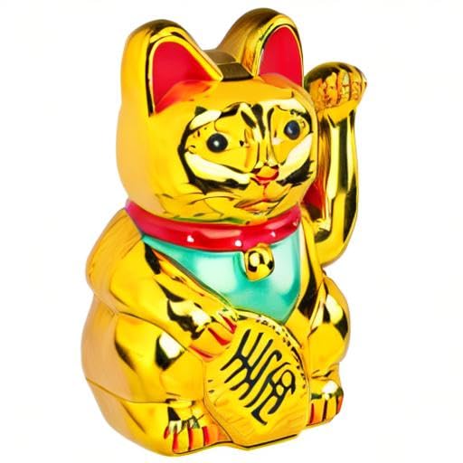 Amazon.com: Out of the blue 57/9717 Maneki Neko, Plastic, Gold