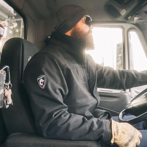 Dragonwear Men's FR Softshell Shield Jacket All Weather 20oz. Fleece Lined Arc Rated Coat NFPA70E NFPA21124