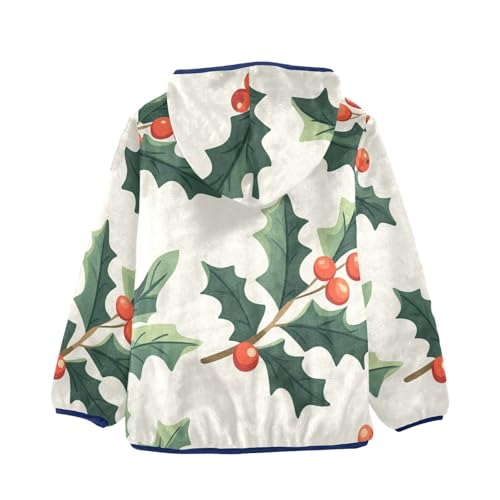 Holly Girls Fleece Jacket Girls Fall Jacket Girls Zip Up Hoodie Girls Sherpa Jacket 2-10T2