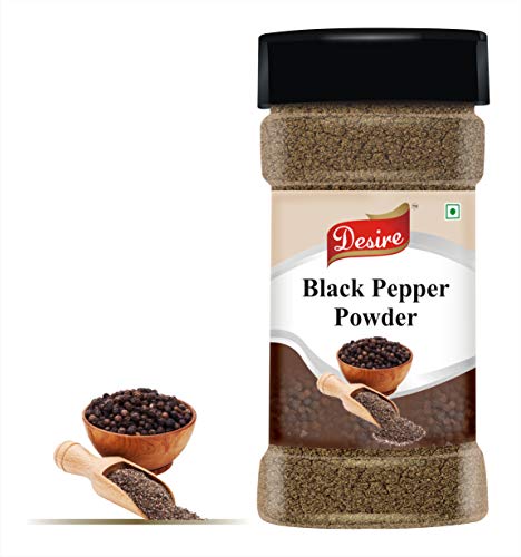 Image of Desire Malabar Black Pepper Powder 100 Gram (Farm Fresh Idukki, Natural)