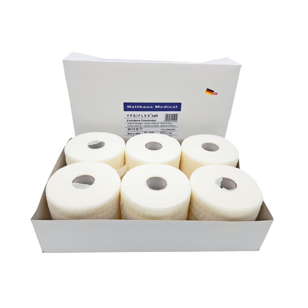 YPSIFLEX haft Fixierbinde , 10 cm x 20 m, Klinikpackung à 6 - B07DXP16SD | Packung (6 Stück)