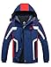 Wantdo Herren wasserdichte Skijacke Winddichter Sportmantel für den Außenbereich Warme Winterschneemäntel Berg Outdoor Jacke Navy XL