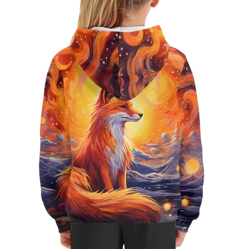 GLUDEAR Boys’ Girls’ Novelty Unicorn Galaxy Hoodies Sweatshirts Pullover 5-12Y4