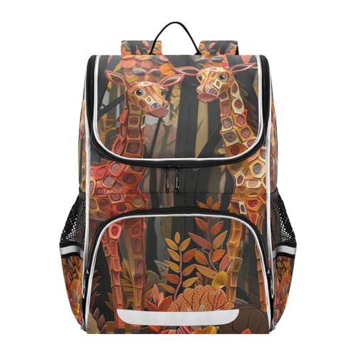 Mochila de ciervo escolar con bandas reflectantes para tardes de parque