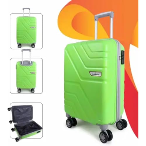 Image of Trumpkin Suitcase 360 Degree Small Suitcase /Cabin-Luggage / 22 inch inch /Size 55 cm /Hard-Sided Luggage Trolley Bag /Model-Z / 360 Rotating / 8 Wheels (Parrot Green)