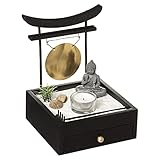 decoracion mini jardin zen Dimensiones totales (Largo/Profundo/Altura): L.16,3 x P.15 x A.20,3 cm