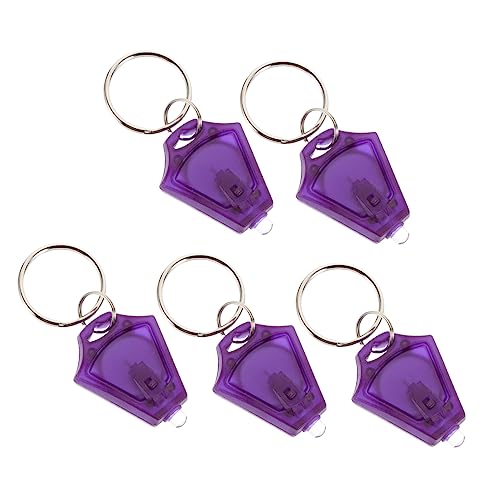 NUOBESTY 5pcs Flashlight Keychain Money Test Portable Currency Detector Easy to Use Practical Money Identify Light for Great Present for Friends