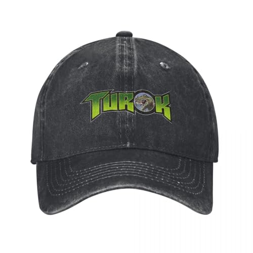 KUGEUII Lässige Outdoor Unisex Baseballkappe Turok Dinosaurier Jäger lustige Baseballkappe Baumwollhüte verstellbare Mütze modische Freizeitkappe LKW Fahrer Hut Geschenke