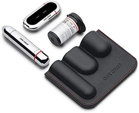 One Drop for Diabetes Starter Kit with Bluetooth-Enabled Glucose Meter, 1 Lancing Device, 33-Gauge Lancets (10 Count), Test Strips (25 Count), and 1 Carrying Case