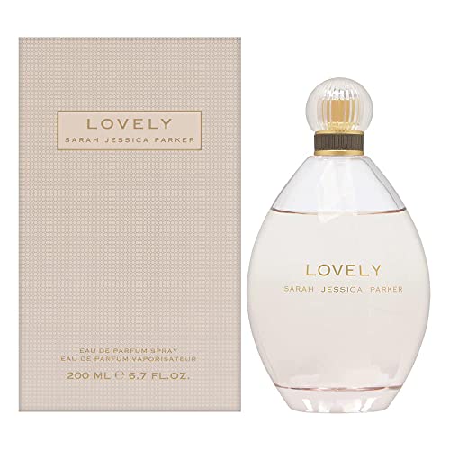 Lovely By SJP EDP Spray da donna, dal sapore classico, ultra-glamour, effetto setoso, ambra bianca, con note polverose e intime, agrumi, lavanda e muschio, 200 ml