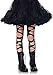 Leg Avenue womens Tattered Tights Hosiery, Black, Large US