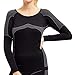 Produktbild Gomati Damen Thermo Unterhemd Seamless Funktionswäsche schnelltrocknend - Grau S-M