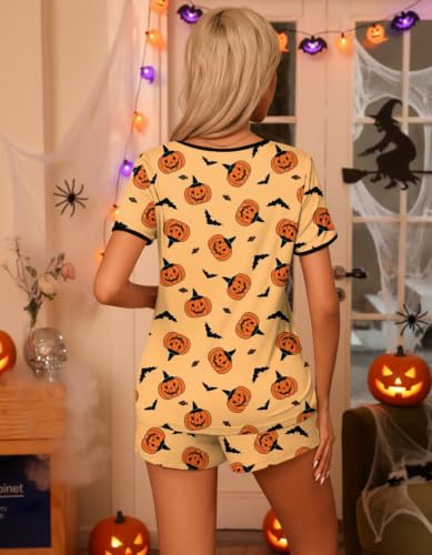 Image of Ekouaer Pajamas for Womens Set 2 Piece Soft Sleepwear, Chest Pocket