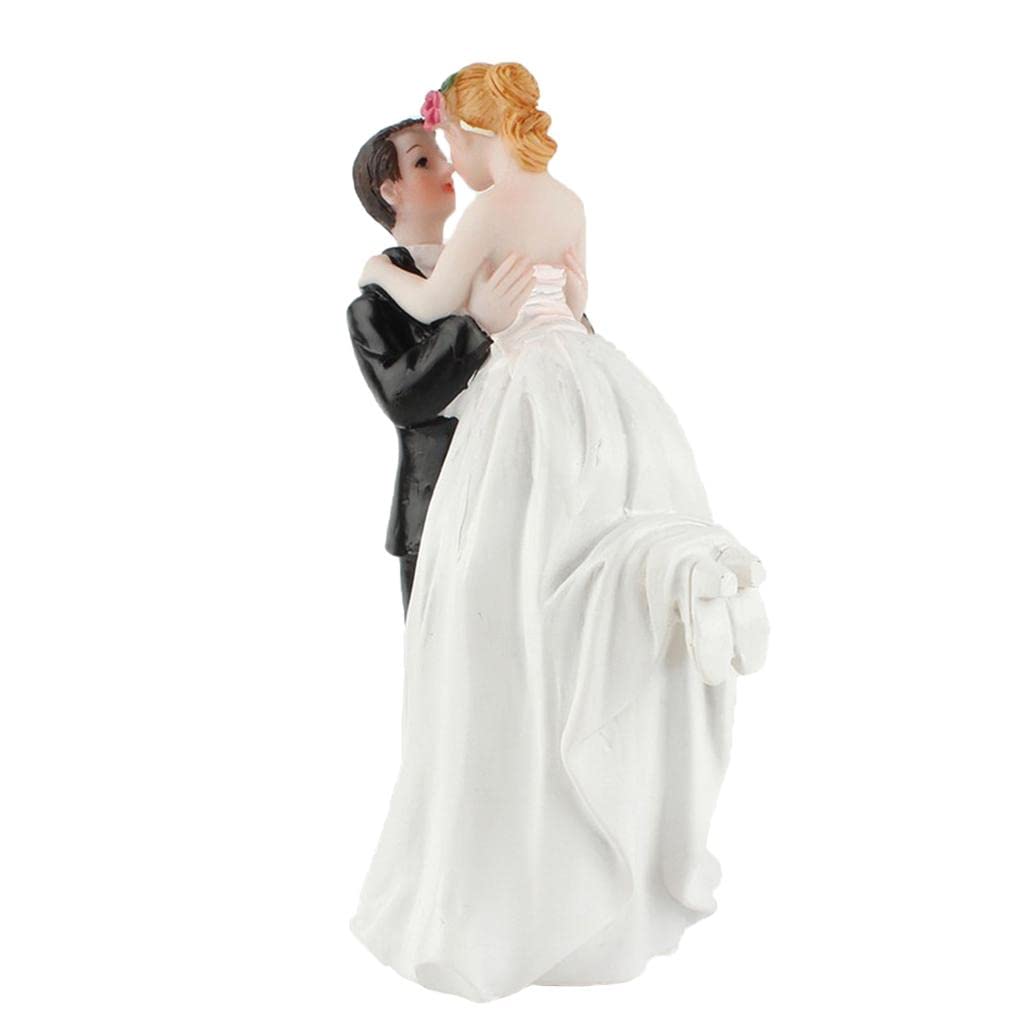 Amazon | Ysyqkn ロマンチックな新郎新婦の樹脂製フィギュアケーキ