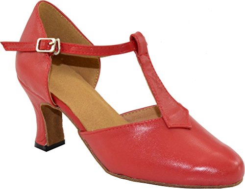 Chaussures danse latine en T pour femme aux finitions soignées