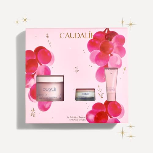 Caudalie Firming Solution - Juego de regalo de crema de cachemira, crema de cachemira de 50 ml + crema de noche gratis de 15 ml + crema de ojos gratis de 5 ml