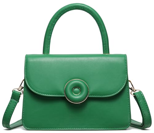 Image of Mini Crossbody Bag for Women, Cute Mini Purse, Ladies Small Top Handle Satchel, Trendy Daily Clutch PU Leather