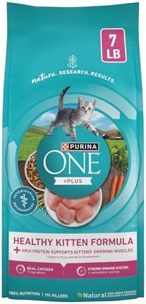 Purina ONE High Protein, Natural Dry Kitten Food, +Plus Healthy K...