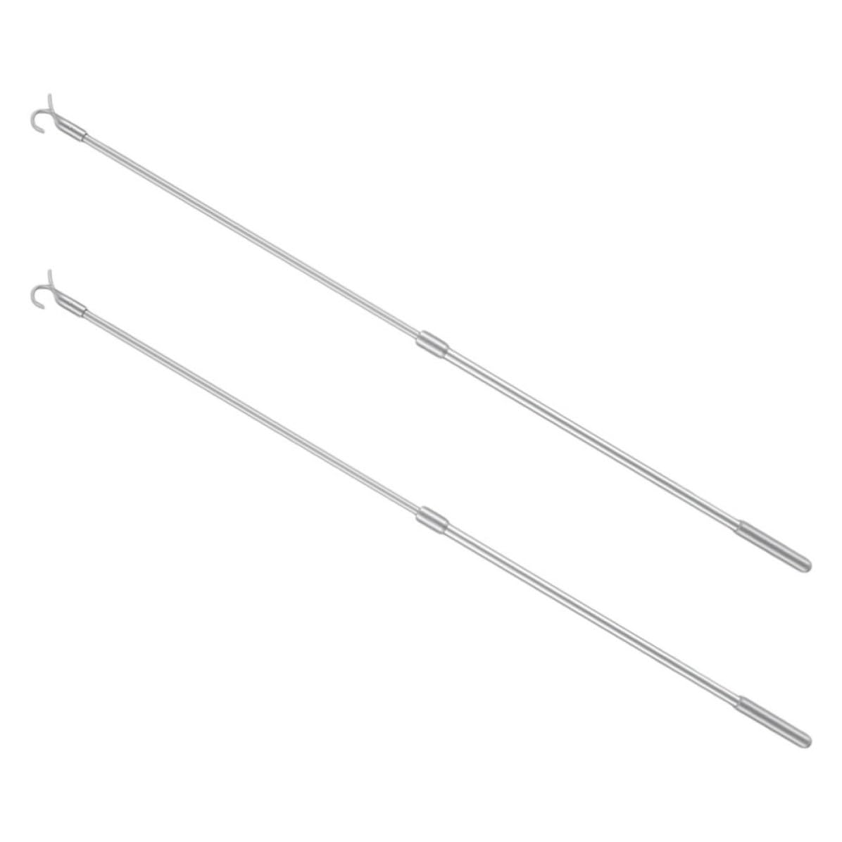 Aluminum Alloy Extendable Curtain Pull Rods 2pcs for Window Blinds
