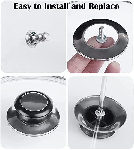 Set Maniglia Per Coperchio Pentole In Acciaio Inox – Manopole Universali Di Ricambio Per Utensili Da Cucina - 3