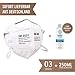 Produktbild 3X 3M - 9001 Mundschutz Masken mit Filterleistung 90% + Gratis 250ml Disfekt Flasche (3X 9001)