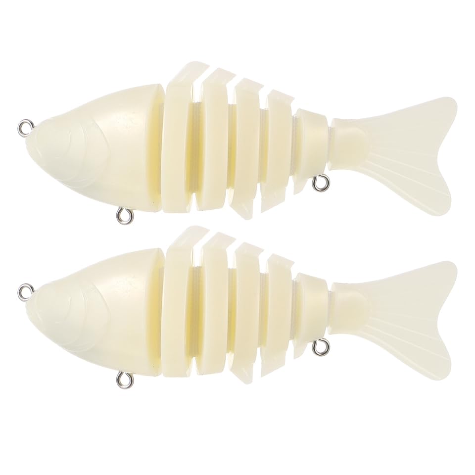 Leurre de poisson non peint multi-articulations Abaodam swimbait bar truite