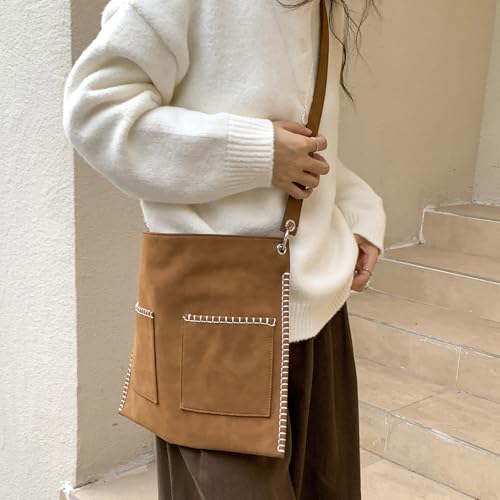 Sac à la mode surdimensionné avec une texture douce unique