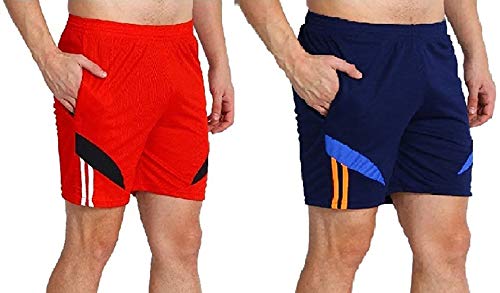 Image of Dia Dia Men's Athletic Shorts, Quick Dry Lightweight Sports Shorts with Zipper Pockets, Drawstring Waist, Breathable Honeycomb Fabric, Ideal for Gym, Workout, Running