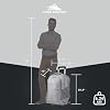 High Sierra Powerglide Pro Wheeled Daypack Backpack with 360 Degree Reflectivity, Telescoping Handle, Dual Side Pockets, and Laptop Sleeve, Fits Most 15.6 Laptops, 40L, Silver Heather