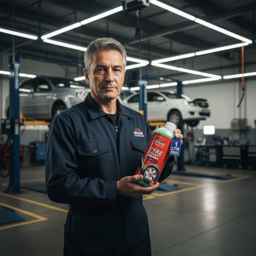 Image of Tubeless Tyre Sealant 1 Liter | Anti Punture Liquid Solution for Bike, Car, Scooty, Truck | Oil Based Auto Puncture Repair Liquid Tire Sealant (1 Liter)