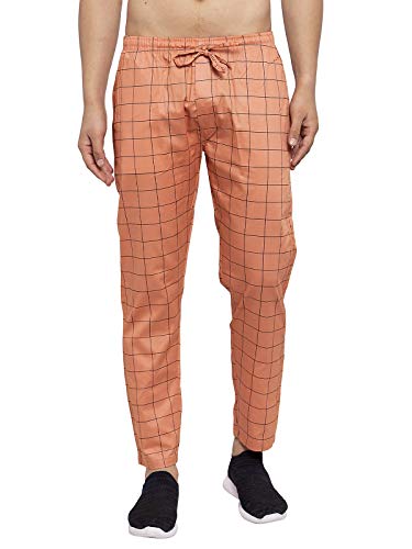 Image of JAINISH Men Checked Tapered Fit Track Pants