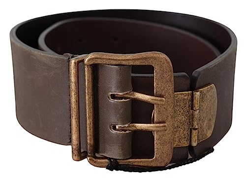 Ceinture Ermanno Scervino marron large en cuir pour marquer la taille avec élégance