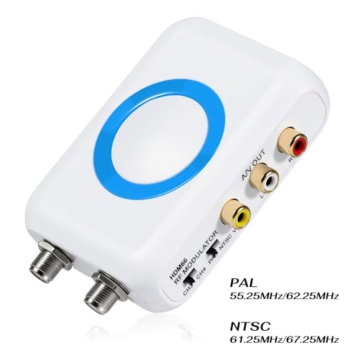 image for RQG HDMI to Coaxial RCA RF Converter, HDMI to VHF RF Modulator Adapter