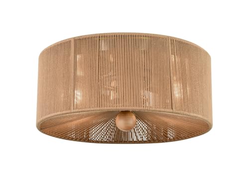 ML Lighting 213002-BN 2-Light Flushmount Ceiling Light in Brushed Nickel