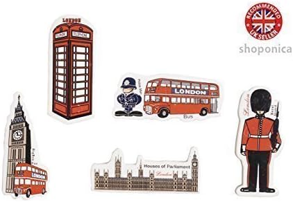 London Icons Design Eraser set - Mix of 5 Items