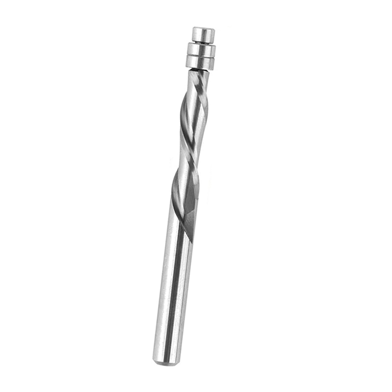 Flutes Spirals Edges Flush Cutter Trimming Router Bit 1/4 Shank Alloy for Wood Cutting Flush Trim Bit