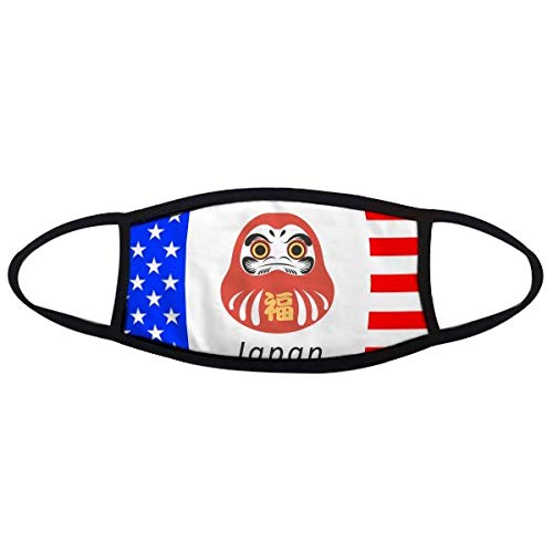 Masque de bouche traditionnel japonais anti poussière motif drapeau étoiles cashbox
