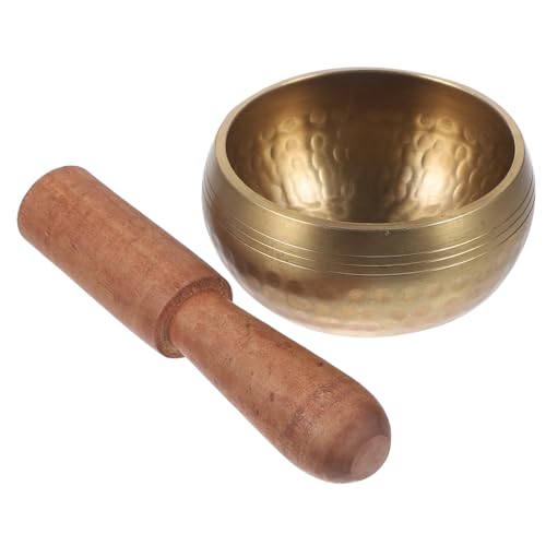Garneck Nepalese Buddhist Music Bowl Craft Singing Bowl Manual Tapping for Meditation and Relaxation