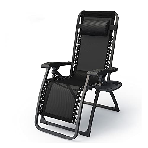 Adjustable Sun Lounger Chairs with Cup & Phone Holders Zero- Reclining Beach Lounger for Garden Pool & Patio - Perfect for Relaxing Outdoors (Square Tube Color)
