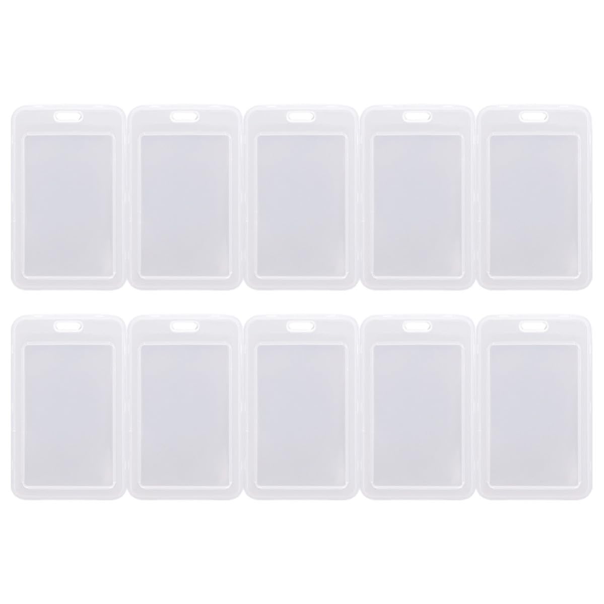 15pcs Bus Pass Cover Portable Plastic Card Protector